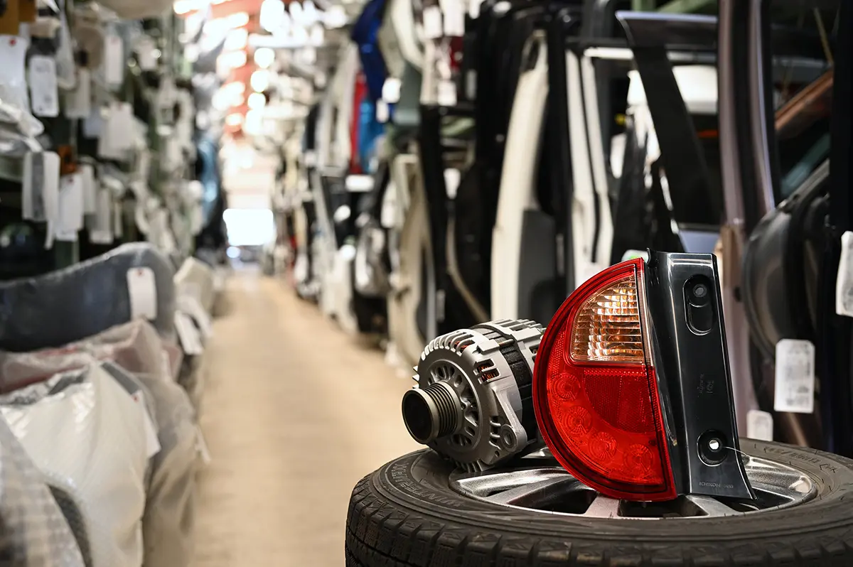 写真：自動車のパーツ